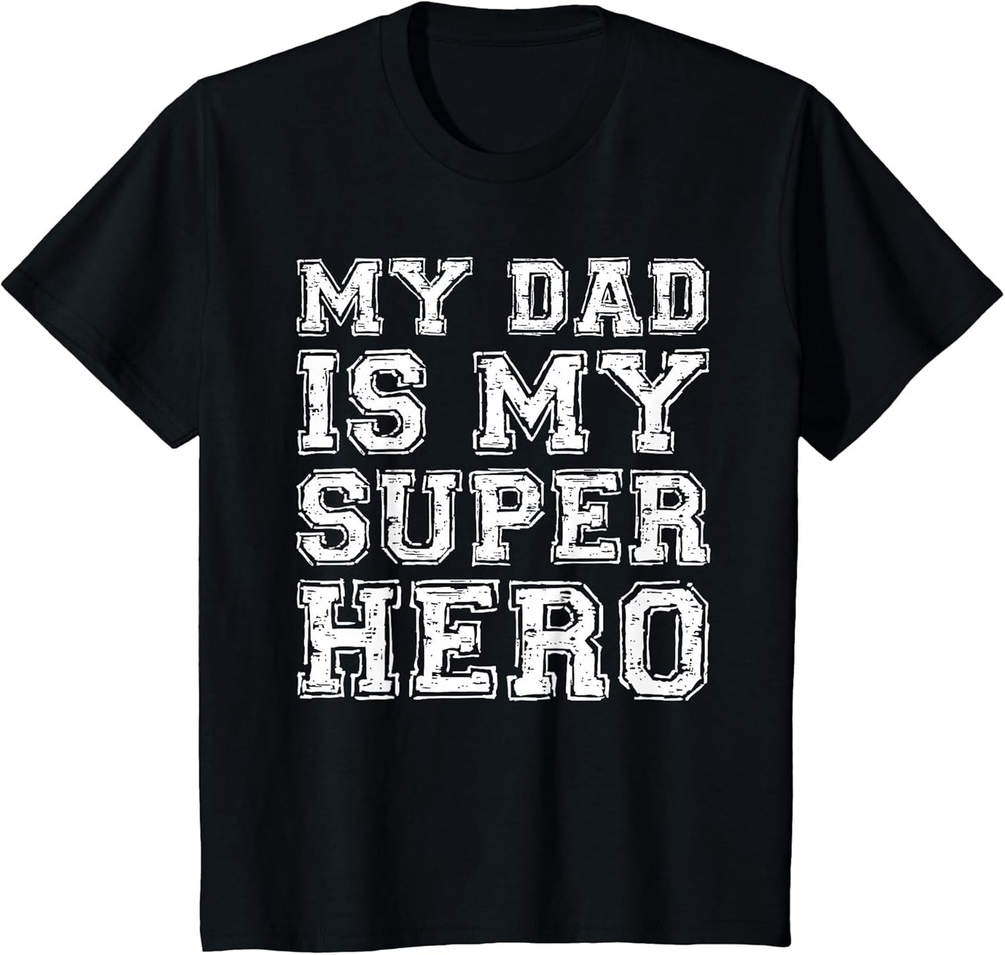 My Dad is My Superhero Shirt Kids Boy Girl Fathers Day