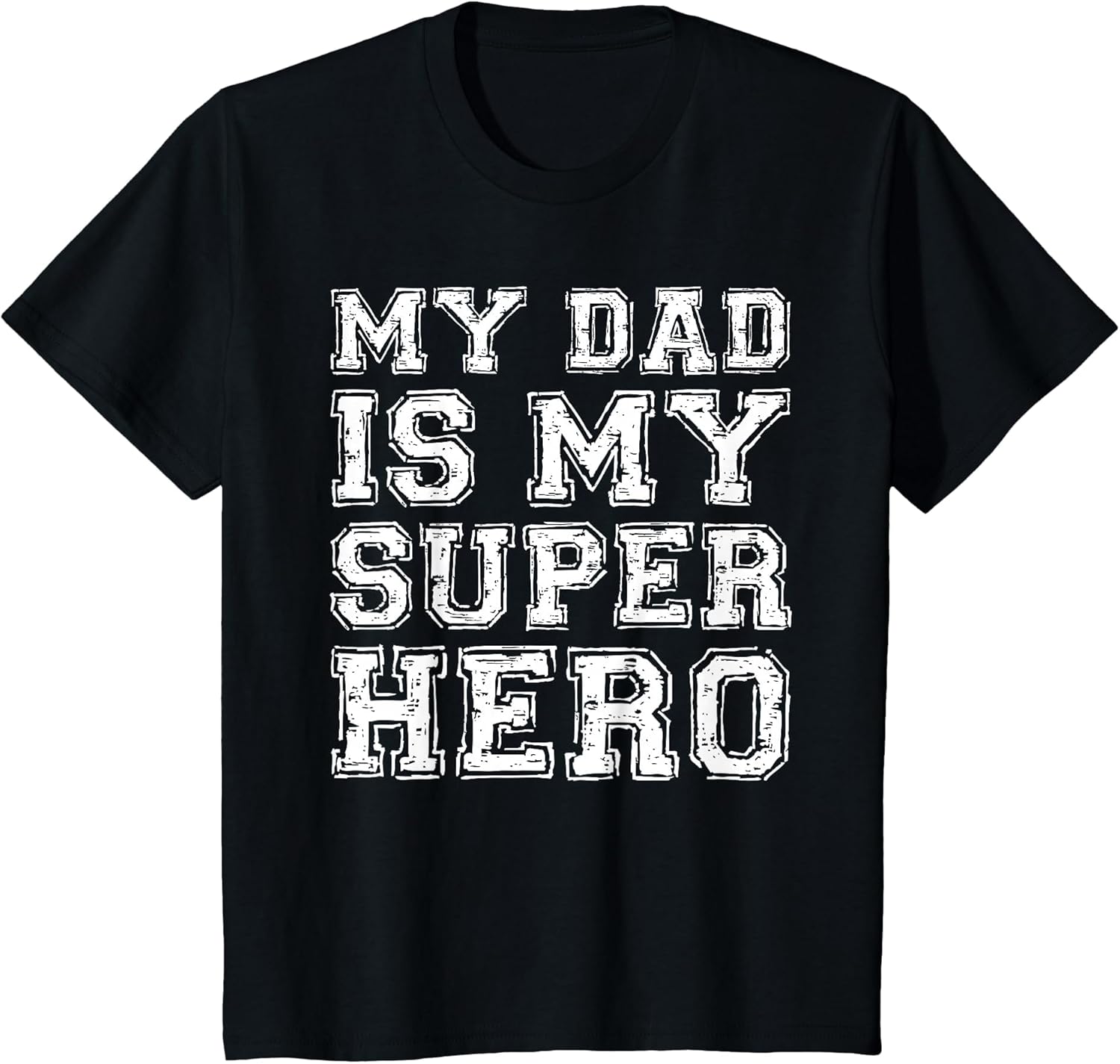My Dad is My Superhero Shirt Kids Boy Girl Fathers Day