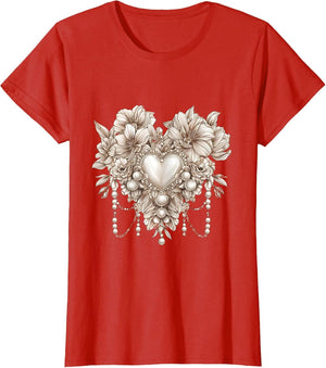Blooming Love Pearls and Gemstone Jewel Artwork