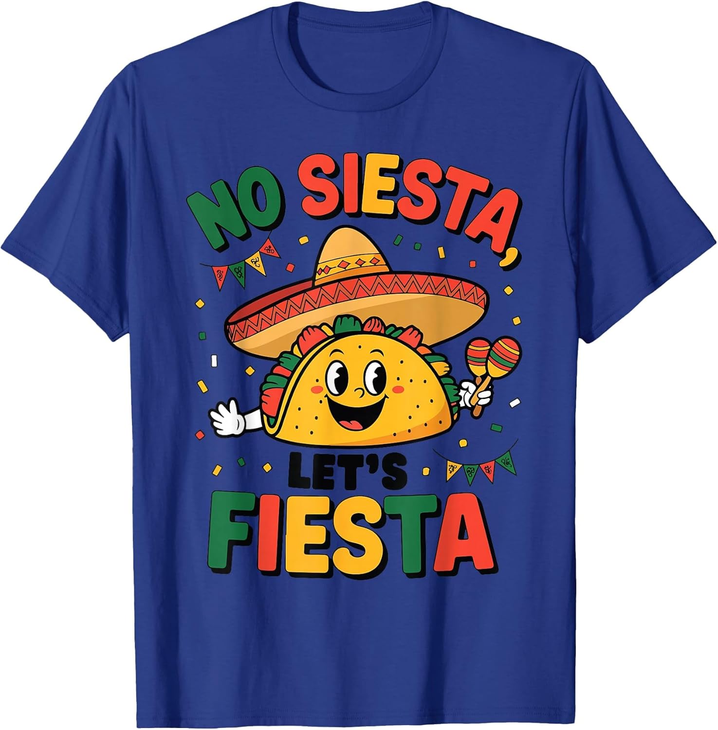 Funny No Siesta Let's Fiesta Cinco Mayo Taco Men Boy Toddler