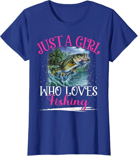 Just A Girl Who Loves Fishing Girls