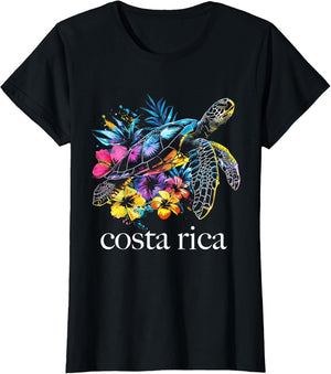Costa Rica Sea Turtle Flowers Diving Surfer Souvenir