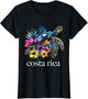 Costa Rica Sea Turtle Flowers Diving Surfer Souvenir