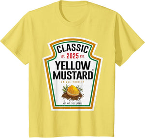 Yellow Mustard Condiment DIY Halloween Costume Matching