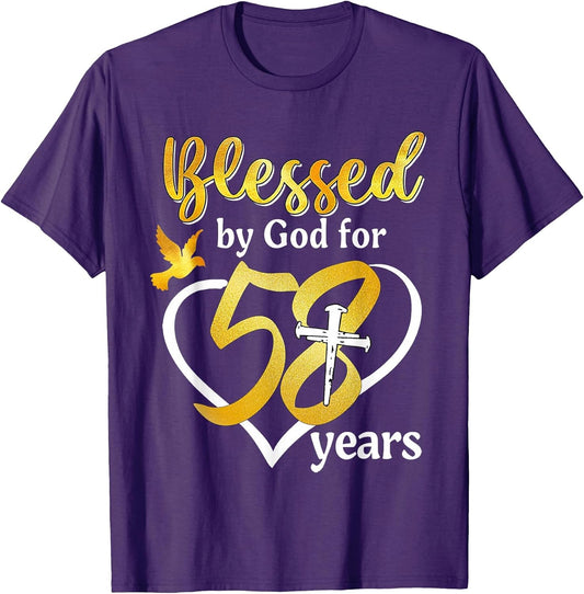 Blessed by God for 58 Years Old 58th Birthday Party Women