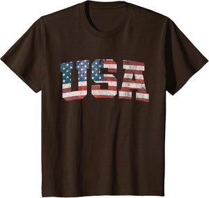 USA Shirt Women Men Kids Patriotic American Flag 4th of July