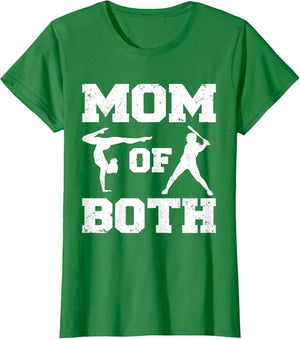Mom of Both Funny Baseball Gymnastics Mom