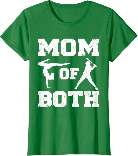 Mom of Both Funny Baseball Gymnastics Mom