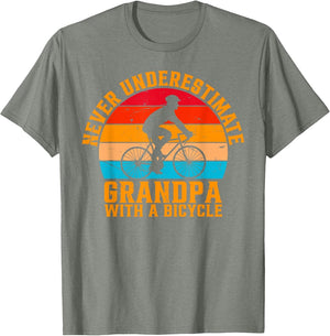 Never Underestimate Grandpa with A Bicycle Cycling Grandpa
