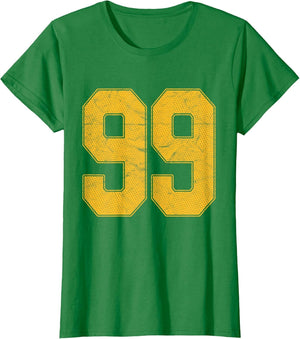 Number 99 Numbered Uniform Sports Team Jersey 99th Birthday