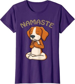 Dog Yoga Shirt Funny Puppy Lovers Yoga Gift Namaste Dogs