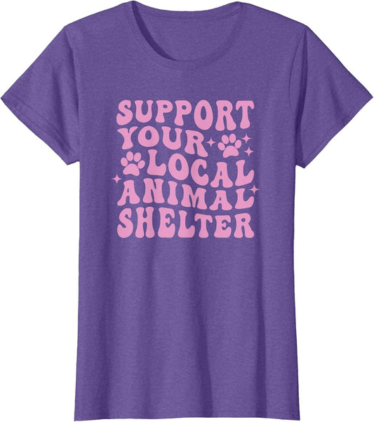 Support Your Local Animal Shelter Rescue Dogs Fur Mama Retro