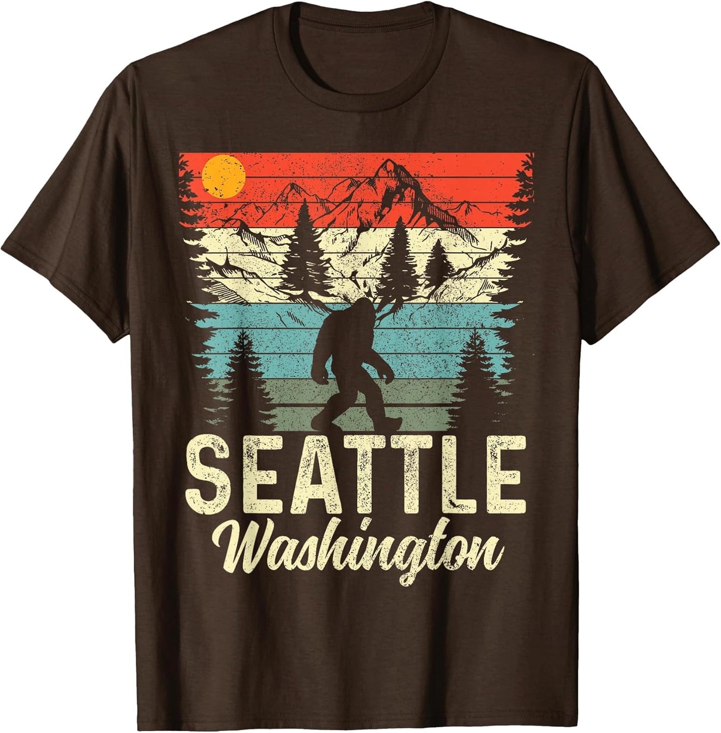 Seattle Washington PNW Bigfoot Vintage Pacific Northwest