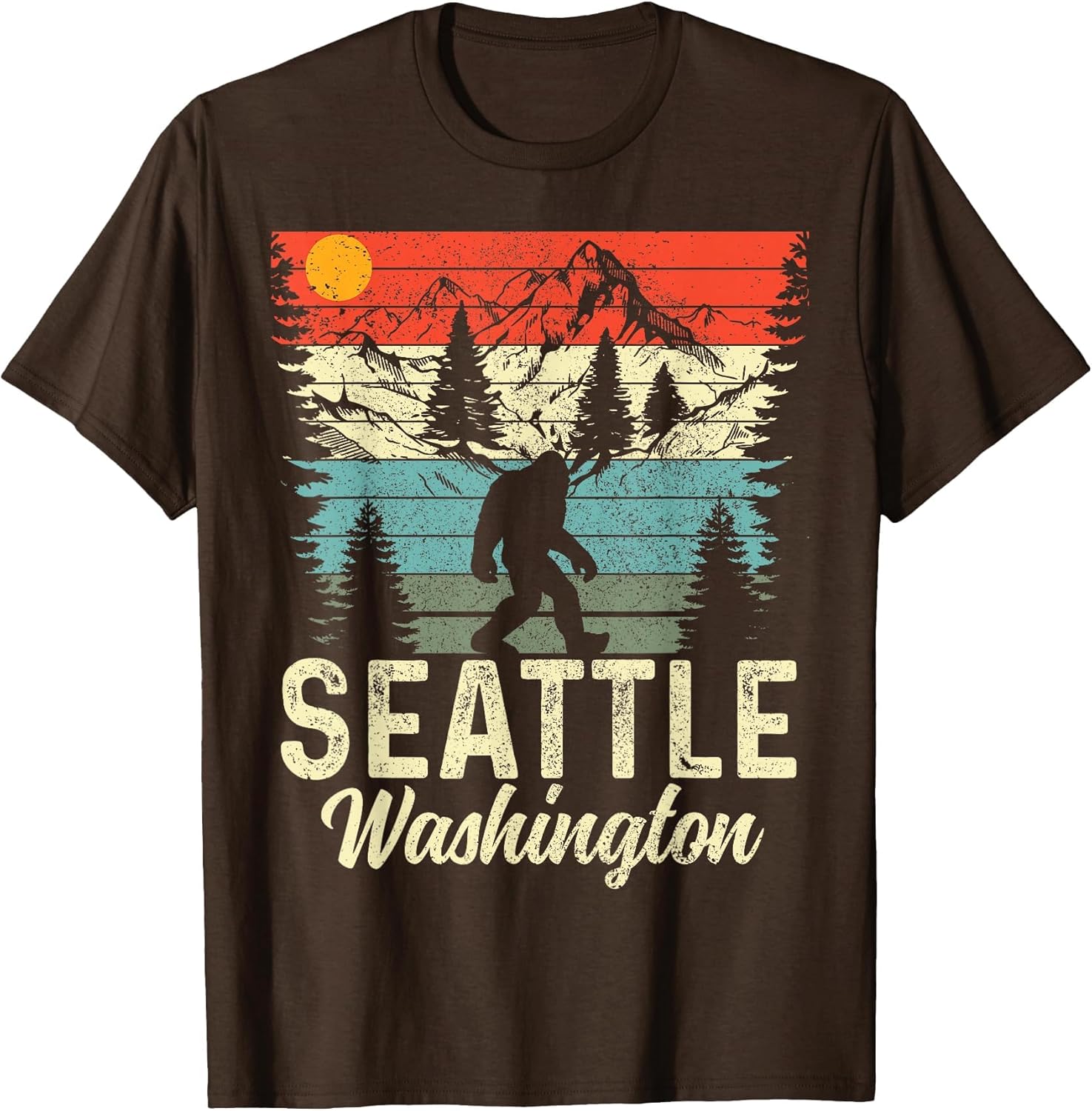 Seattle Washington PNW Bigfoot Vintage Pacific Northwest