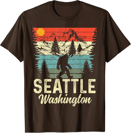 Seattle Washington PNW Bigfoot Vintage Pacific Northwest