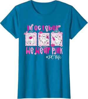 in October We Wear Pink PCT Life Breast Cancer Awareness