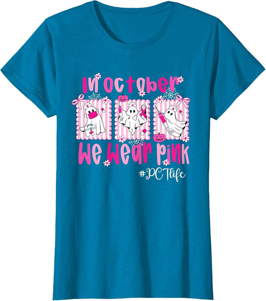 in October We Wear Pink PCT Life Breast Cancer Awareness