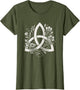 Celtic Knot Triquetra Druid Floral Flowers Pagan Symbol Art