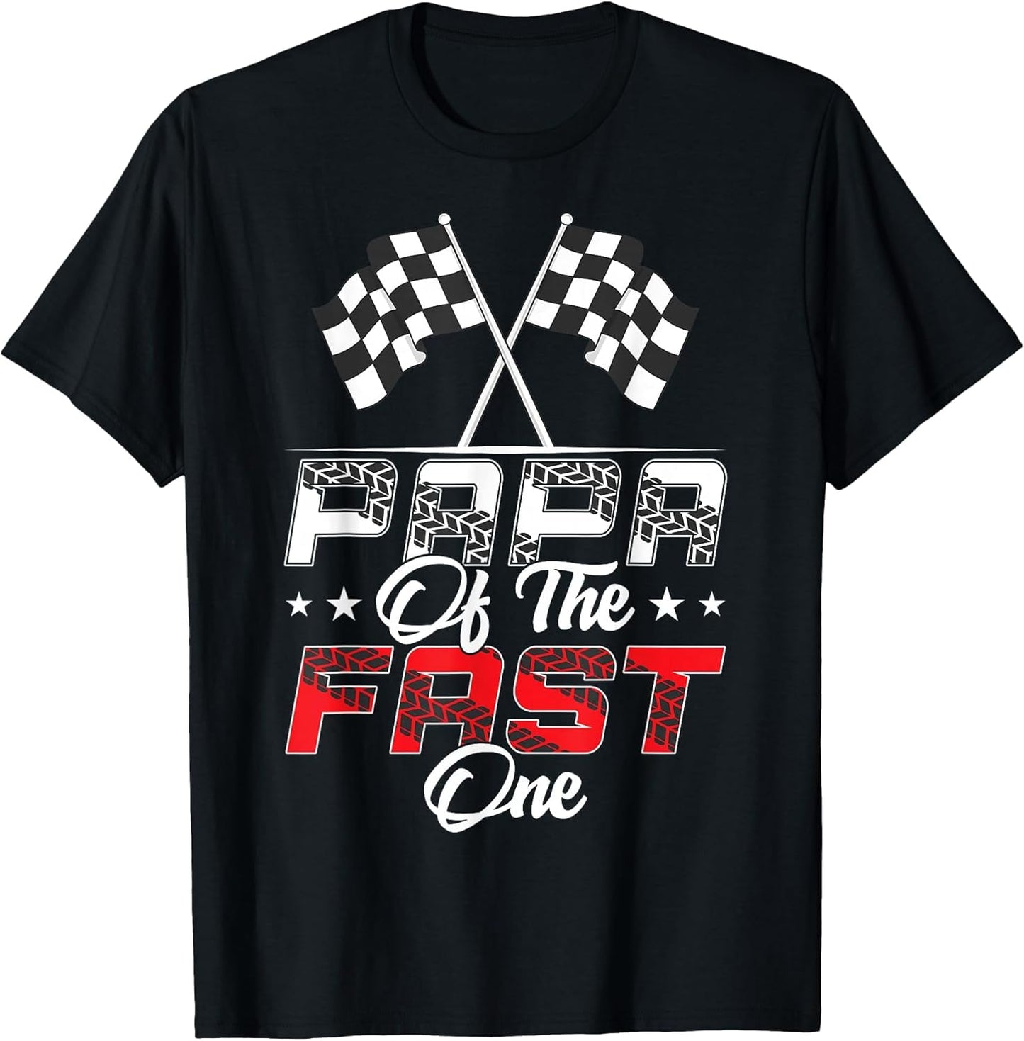 Papa of The Fast One First Birthday Racing Car Family