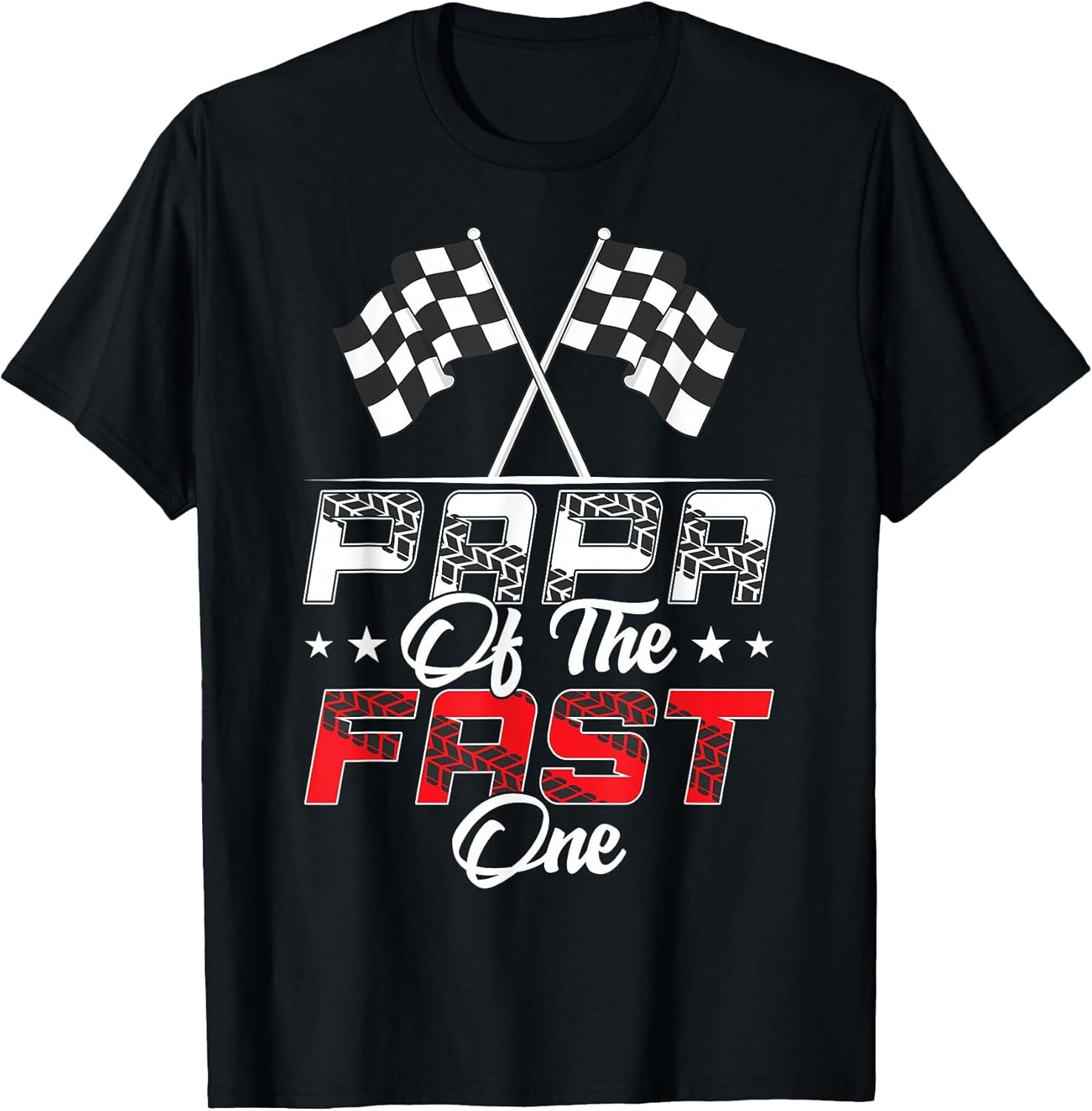 Papa of The Fast One First Birthday Racing Car Family