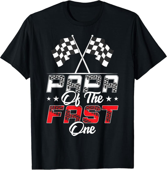 Papa of The Fast One First Birthday Racing Car Family
