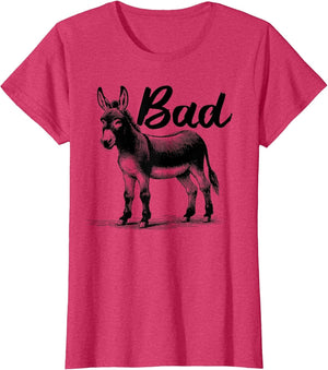 Funny Bad Ass Donkey Shirt Badass Donkey Retro Donkeys Meme