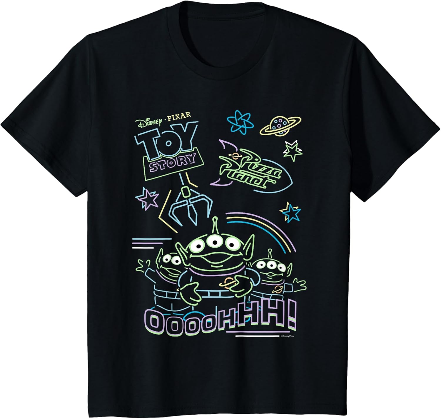 Kids Disney and Pixar’s Toy Story Pizza Planet Aliens Neon