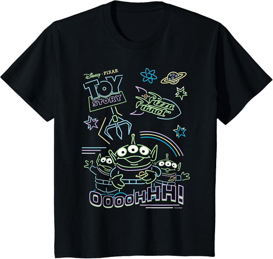 Kids Disney and Pixar’s Toy Story Pizza Planet Aliens Neon