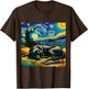 Black Labrador Starry Night Shirt Vincent Van Gogh Lab Mom