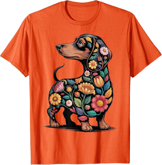 Dachshund Floral Weiner Dog Flowers