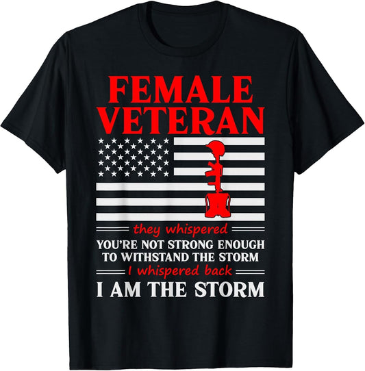 Female Veteran I'm The Storm Women Veteran Mother Grandma