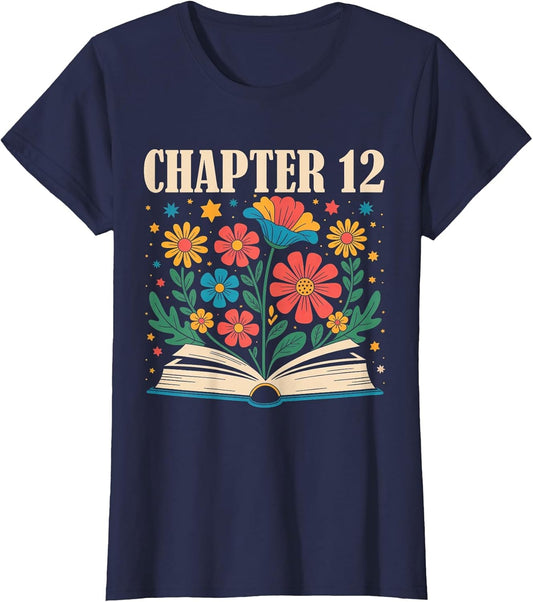Chapter 12th Birthday Bookworm 12 Years Old for Book Loves