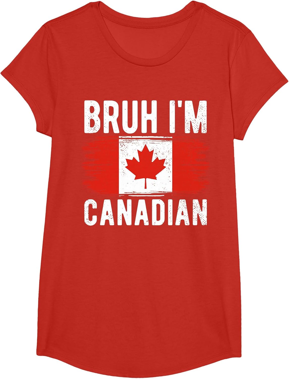 Bruh I'm Canadian Canada Flag Funny Canadian Boys Kids