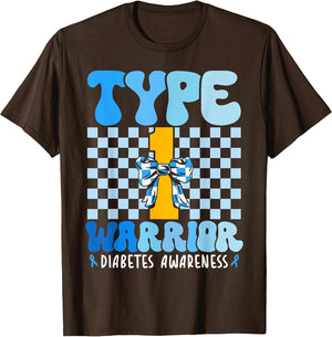 Support Diabetes Awareness Type 1 Diabetes Warrior Men Women
