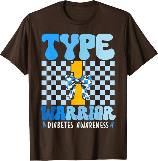 Support Diabetes Awareness Type 1 Diabetes Warrior Men Women