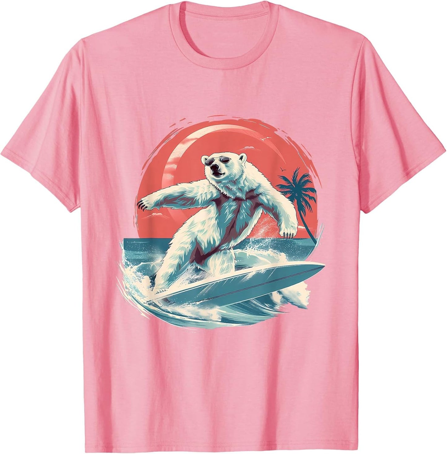 Polar Bear Ocean Sea Animal Surfing Ocean Sea Polar Bear
