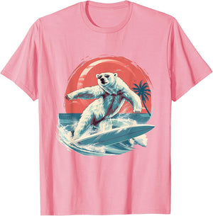 Polar Bear Ocean Sea Animal Surfing Ocean Sea Polar Bear