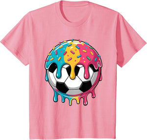 Soccer Shirts Boys Girls Kids Ice Cream Soccer Drip Shirt