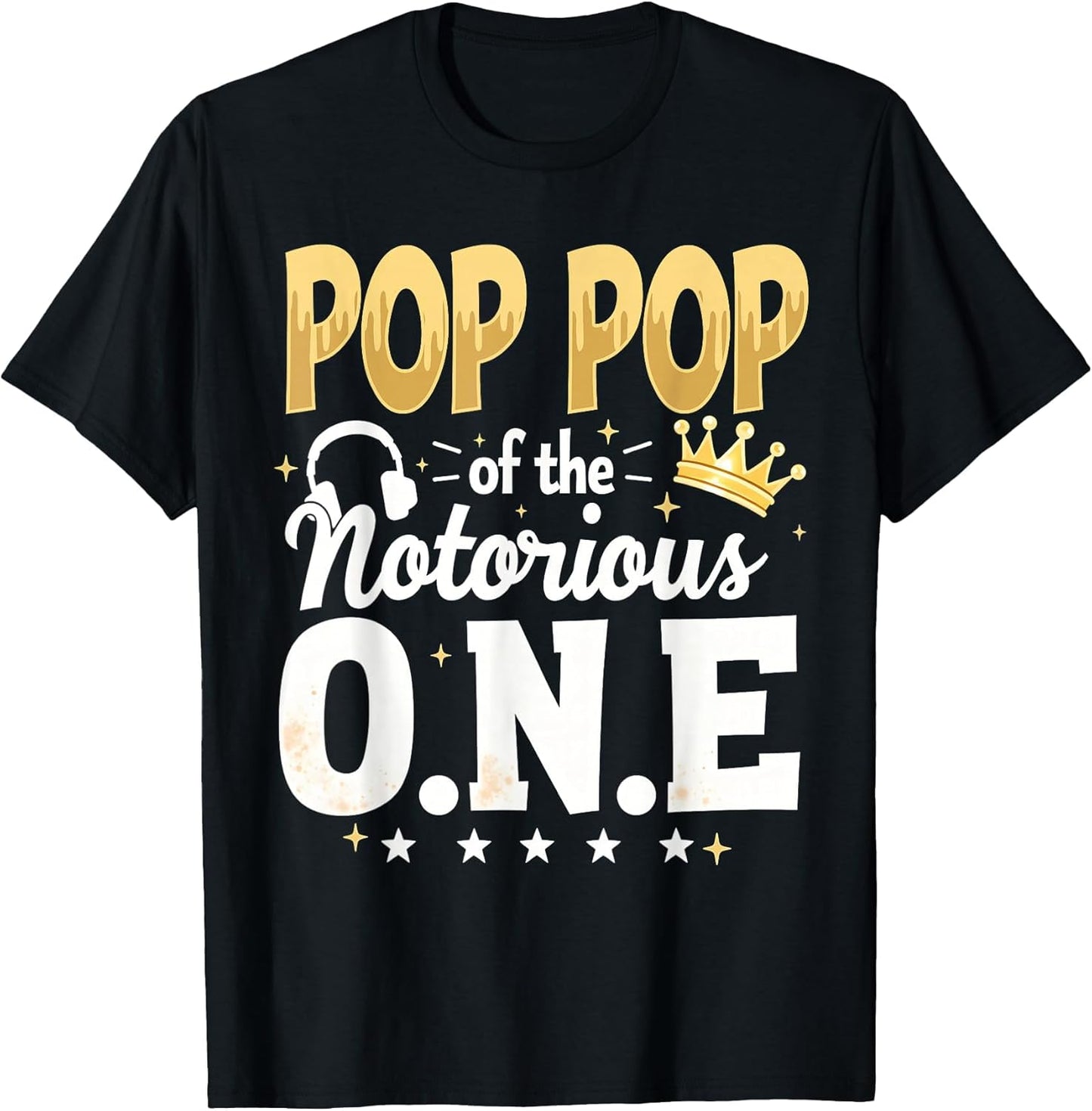 Crown 1st Birthday Grandpa Pop Pop of Notorious One