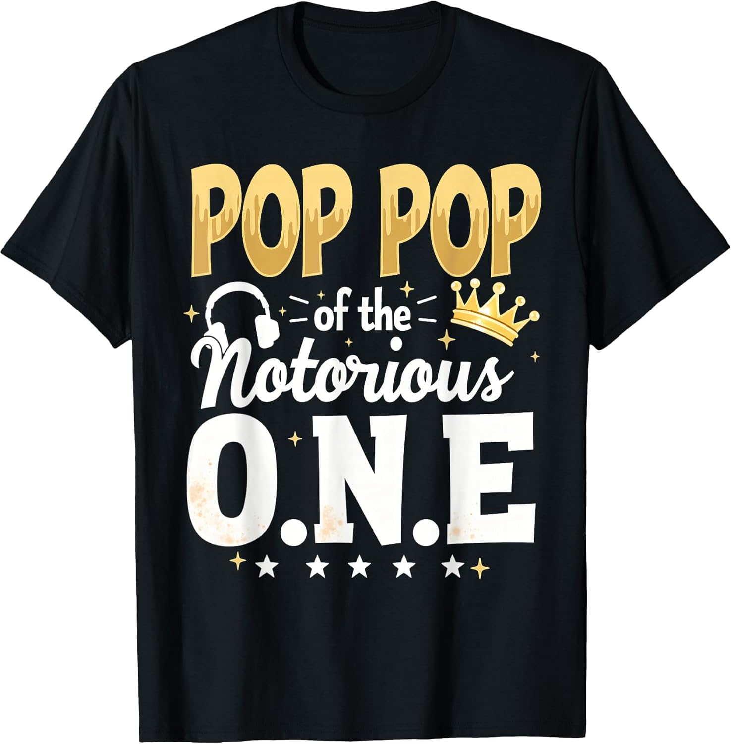 Crown 1st Birthday Grandpa Pop Pop of Notorious One