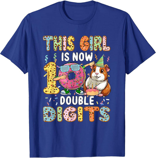 Girl Costume 10 Double Digits Funny 10th Birthday Guinea Pig