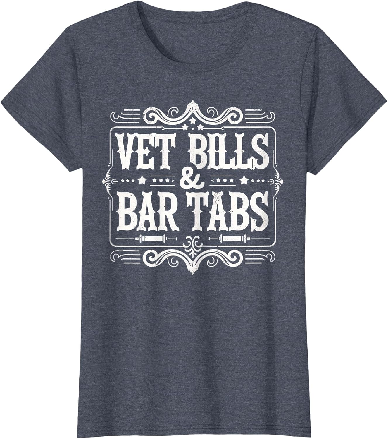 Vet Bills and Bar Tabs Funny Vintage Horse Lovers Art