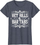 Vet Bills and Bar Tabs Funny Vintage Horse Lovers Art