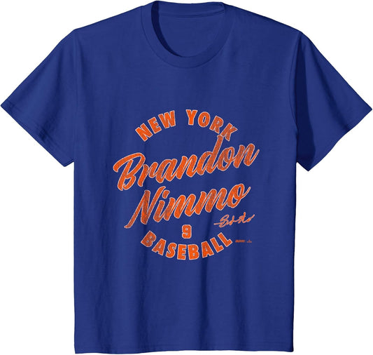 Brandon Nimmo New York Baseball Vintage Cursive MLBPA
