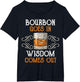 Bourbon Goes in Wisdom Comes Out Whiskey Funny Men Scotch