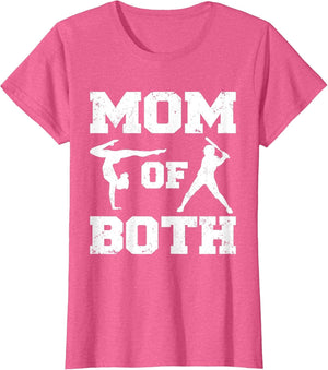 Mom of Both Funny Baseball Gymnastics Mom