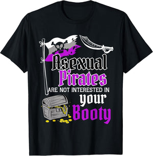 Asexual Pirate Booty Funny Pride Flag LGBTQ Funny Gift