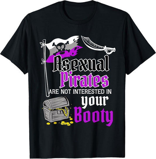 Asexual Pirate Booty Funny Pride Flag LGBTQ Funny Gift