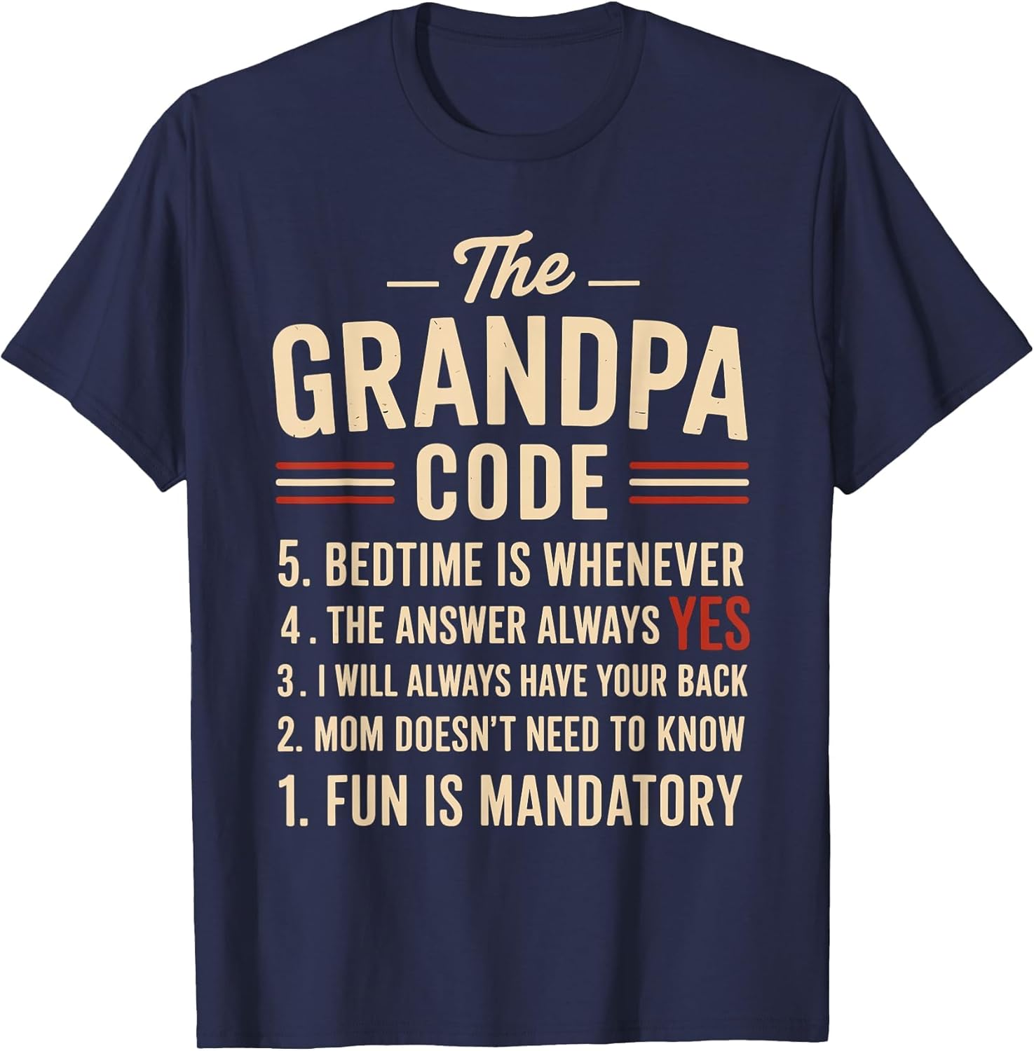 The Grandpa Code Fun Rules Funny Grandpa Grandchildren Joke