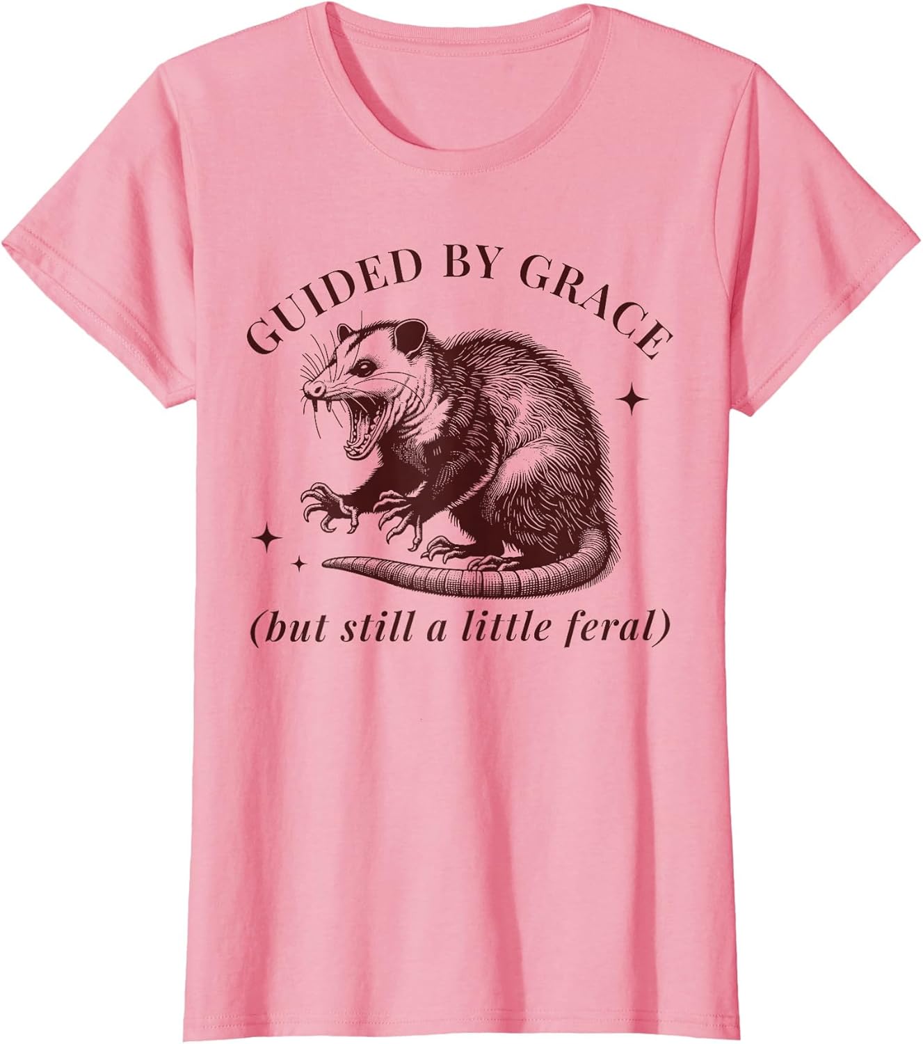 Guided by Grace Funny Possum Christian Feral Bible Saying